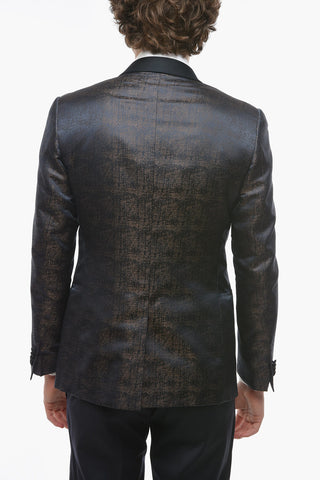 CERIMONIA Shawl Lapel ACADEMY Silk Blazer