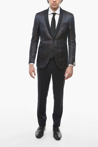 CERIMONIA Shawl Lapel ACADEMY Silk Blazer