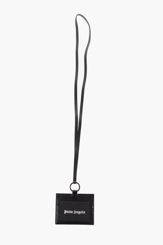 Solid Color Neck Card Holder with Printed Contrasting Logo