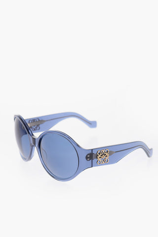 Oval Sunglasses with Golden Logo