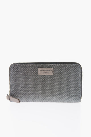 EMPORIO Lurex Wallet with Logo Plate