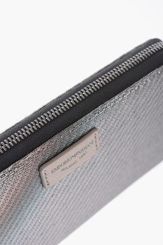 EMPORIO Lurex Wallet with Logo Plate