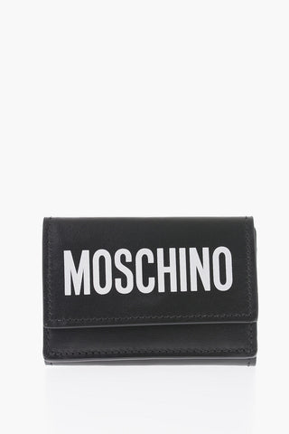 COUTURE! Mini Portafoglio in Pelle con Logo Stampato