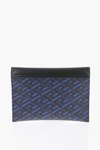 Faux Leather LA GRECA Motif 3 Pairs of Pouch Set