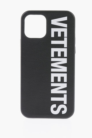 Cover Per Iphone 12 /12 Pro in Ecopelle con Stampa Logo