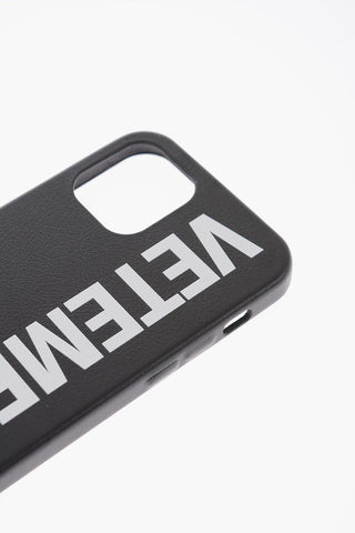 Cover Per Iphone 12 /12 Pro in Ecopelle con Stampa Logo