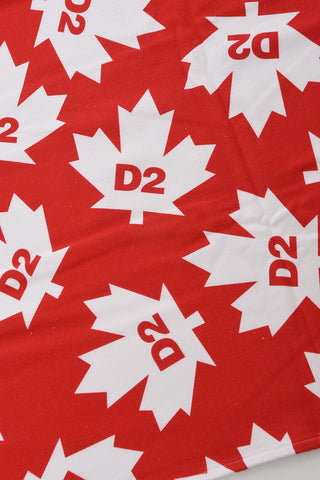 Cotton Beach Towel with All-Over Logo