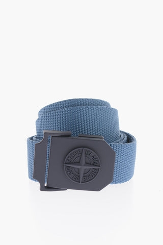 fabric Belt with Embossed Logo on the Buckle 35mm