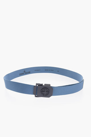 fabric Belt with Embossed Logo on the Buckle 35mm