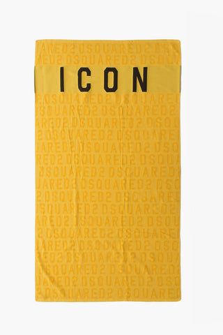 ICON Telo Mare in Cotone con Dettaglio a Contrasto