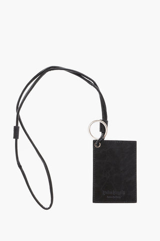 Leather Neck Card Holder with Printed Logo