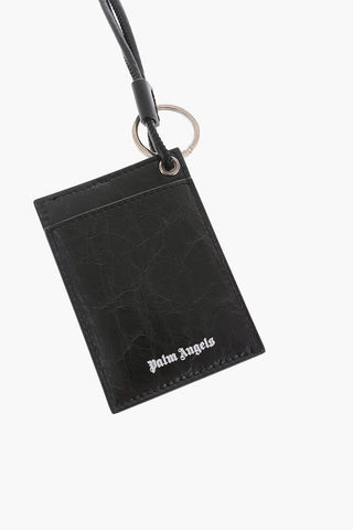 Leather Neck Card Holder with Printed Logo