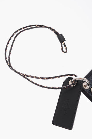 Paisley Patterned Faux Leather Neck Pouch