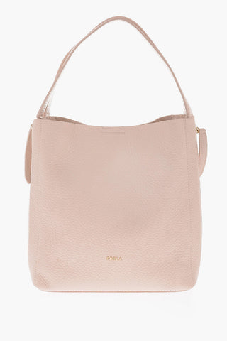 Borsa a Spalla GRACE in Pelle Martellata con Zip Laterale 