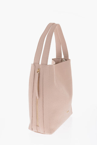 Borsa a Spalla GRACE in Pelle Martellata con Zip Laterale 