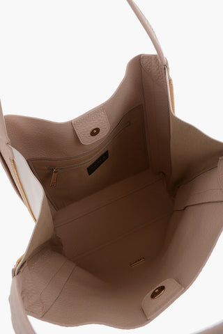 Borsa a Spalla GRACE in Pelle Martellata con Zip Laterale 
