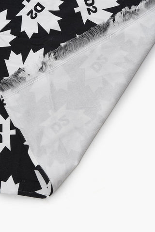 Cotton Beach Towel with All-Over Logo