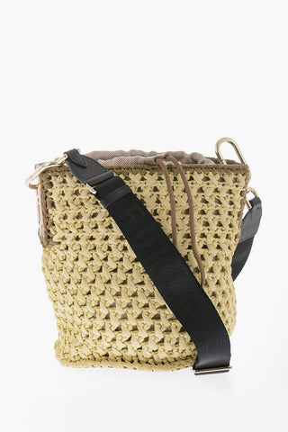 Rafia LIPARI Bucket Bag With Removable Shoulder Strap