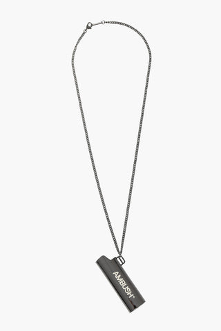 Chain Necklace with Lighter Case Pendant