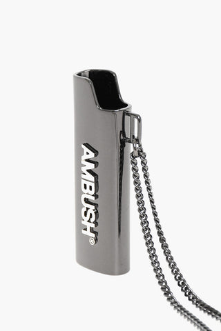 Chain Necklace with Lighter Case Pendant