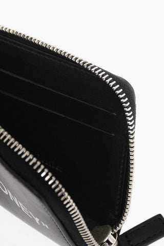 Leather Card Holder with Chain Detail