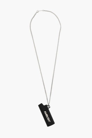  Chain Necklace with Lighter Case Pendant