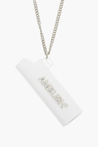Chain Necklace with Lighter Case Pendant