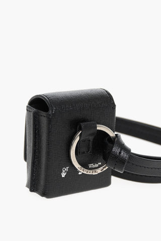 Custodia per Airpods in Pelle con Cordino Removibile