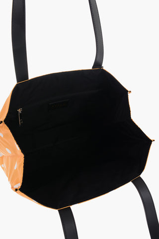 Borsa Tote DIGIT a Pois con Dettagli in Pelle