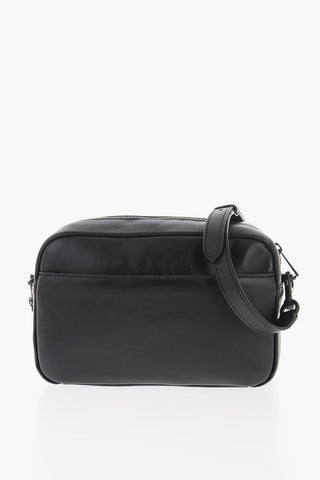 Leather IRIS Crossbody Bag with Contrasting Detail