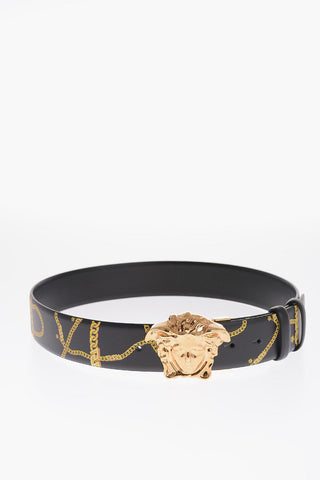 Cintura LA MEDUSA Reversibile in Pelle 40mm