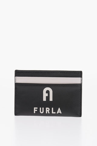 Portacarte IRIS in Pelle Con Logo a Contrasto