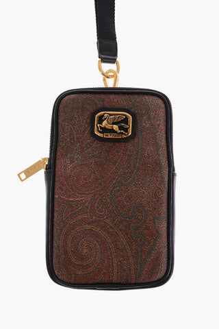 Paisley Motif Bag with Golden Effect Logo