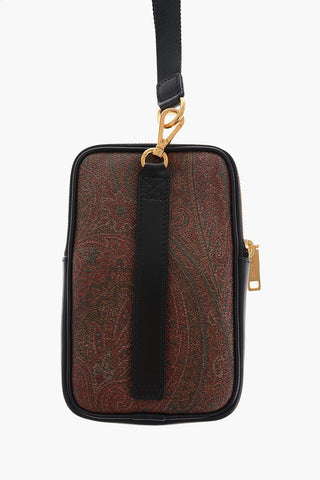 Paisley Motif Bag with Golden Effect Logo