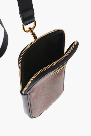 Paisley Motif Bag with Golden Effect Logo