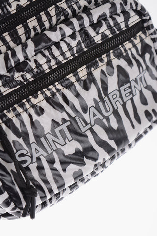 Marsupio in Motivo Animalier e a Quadri Rip Stop