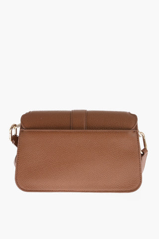 Borsa in Pelle Martellata con Tracolla Removibile