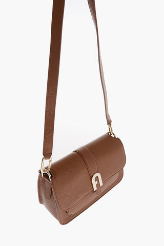 Borsa in Pelle Martellata con Tracolla Removibile