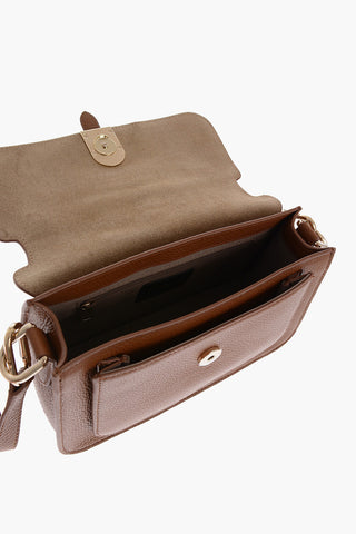 Borsa in Pelle Martellata con Tracolla Removibile