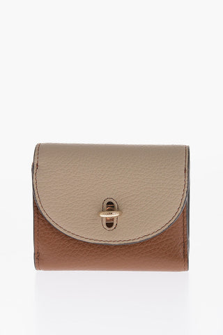 Two-Tone Textured Leather Wallet
