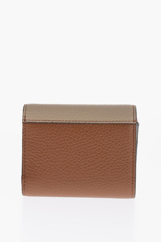 Two-Tone Textured Leather Wallet