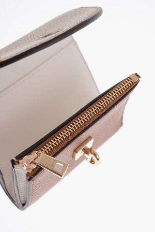 Two-Tone Textured Leather Wallet