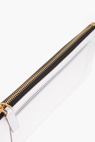 Saffiano Leather Wallet with Wrist Strap