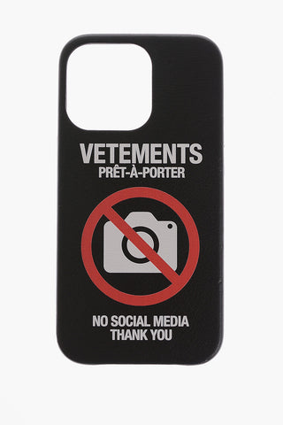 12Pro Maxi Iphone Case with No Social Media Thank You Print