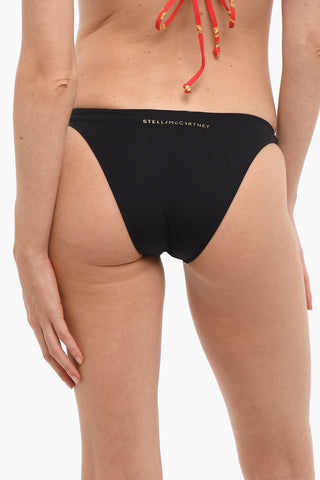 Bikini Slip A Forma di V In Tinta Unita