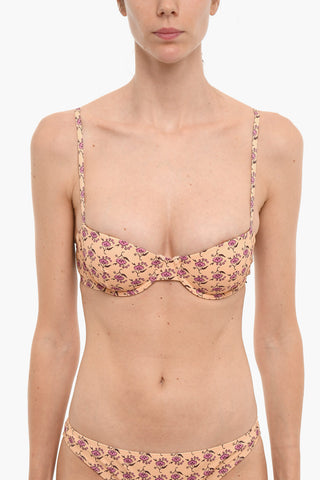 Top Bikini a Fantasia Floreale con Ferretto