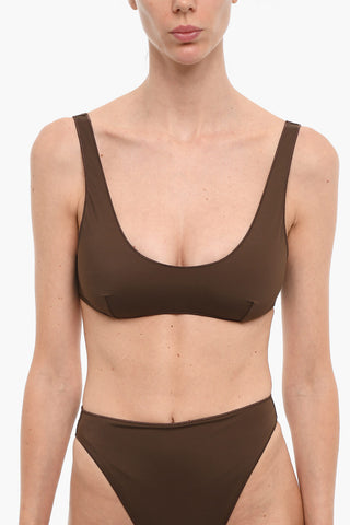 Solid Color Lycra Bikini Top