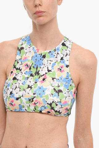 Floral - Printed Bikini Top