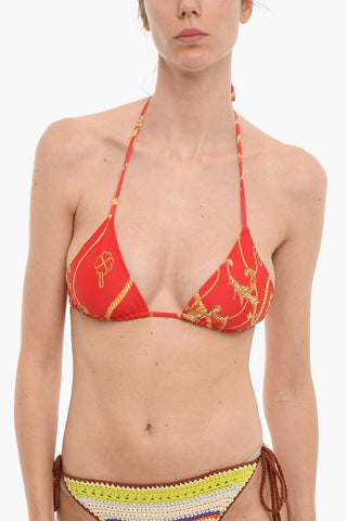 Bikini Top a Triangolo in Motovo Barocco