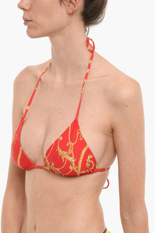 Bikini Top a Triangolo in Motovo Barocco
